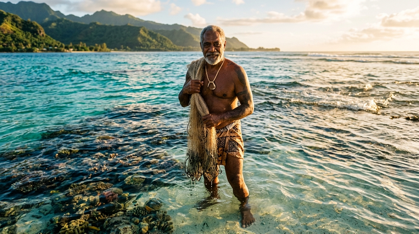 Pêcheur de Fidji